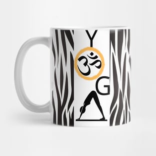 Yoga Black & White Mug